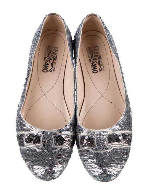 Salvatore Ferragamo Sequins Sequin Embellishments Ballet Flats