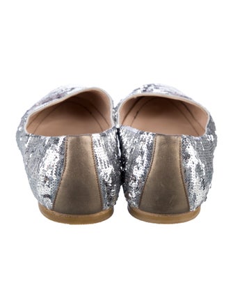 Salvatore Ferragamo Sequins Sequin Embellishments Ballet Flats