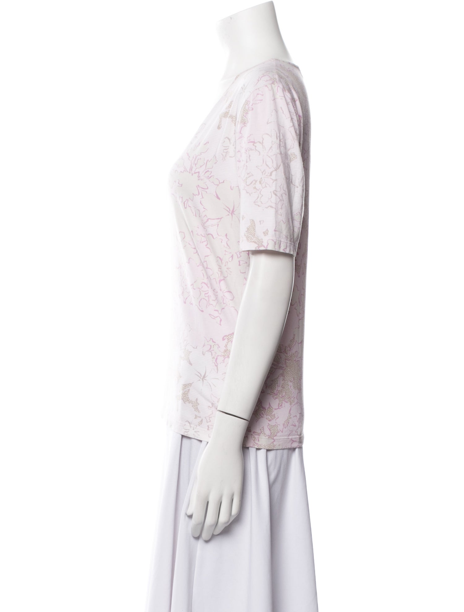 Salvatore Ferragamo Printed Scoop Neck T-Shirt