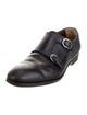 Salvatore Ferragamo Leather Monk Straps