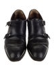 Salvatore Ferragamo Leather Monk Straps