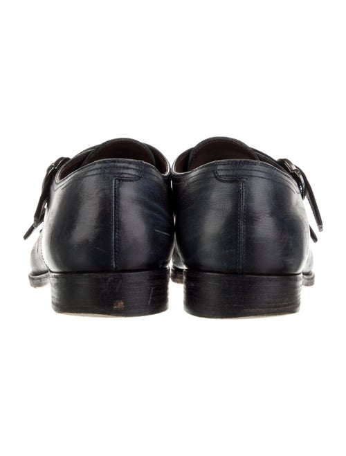 Salvatore Ferragamo Leather Monk Straps