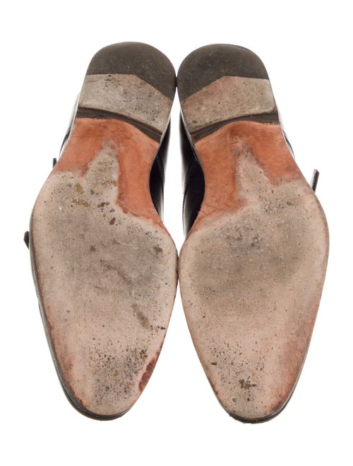 Salvatore Ferragamo Leather Monk Straps