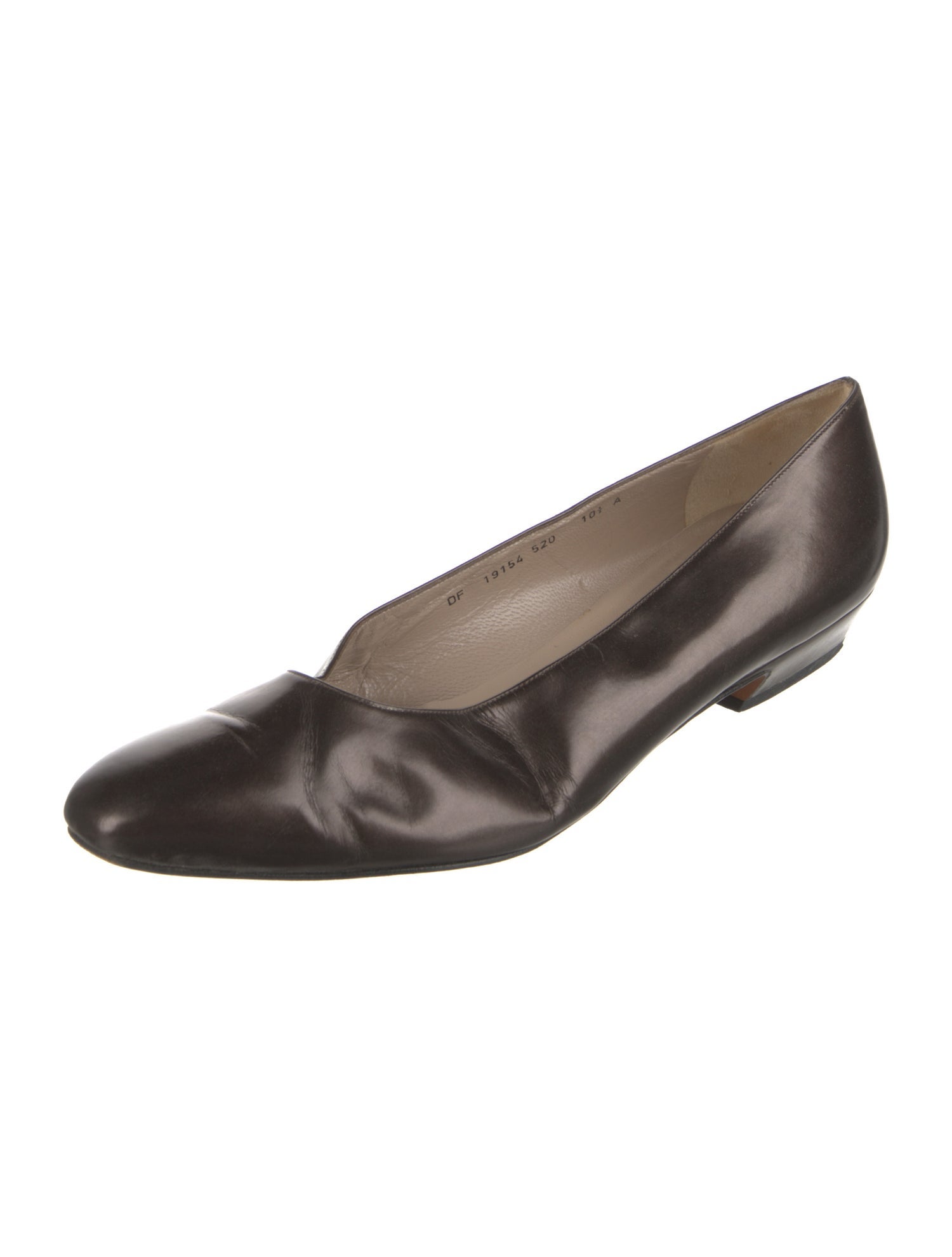 Salvatore Ferragamo Leather Flats