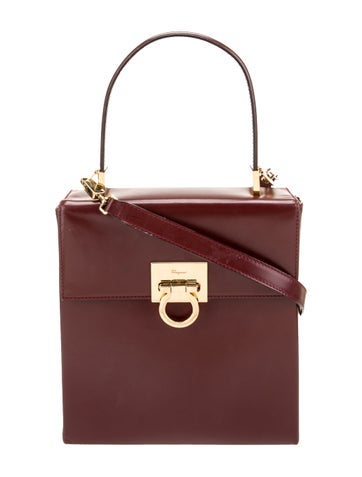 Salvatore Ferragamo Handle Bags Patent Leather Top Bag
