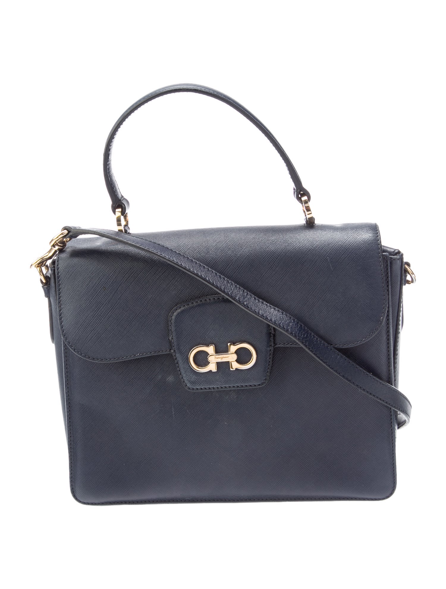 Salvatore Ferragamo Leather Top Handle Bag