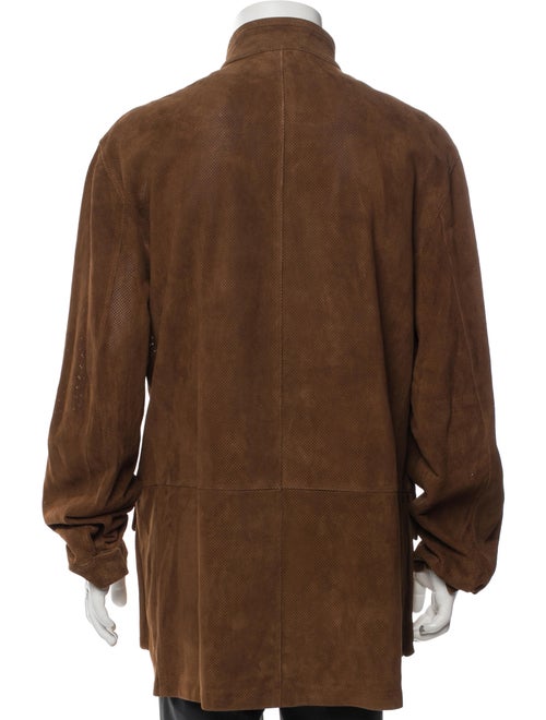 Salvatore Ferragamo Leather Utility Jacket
