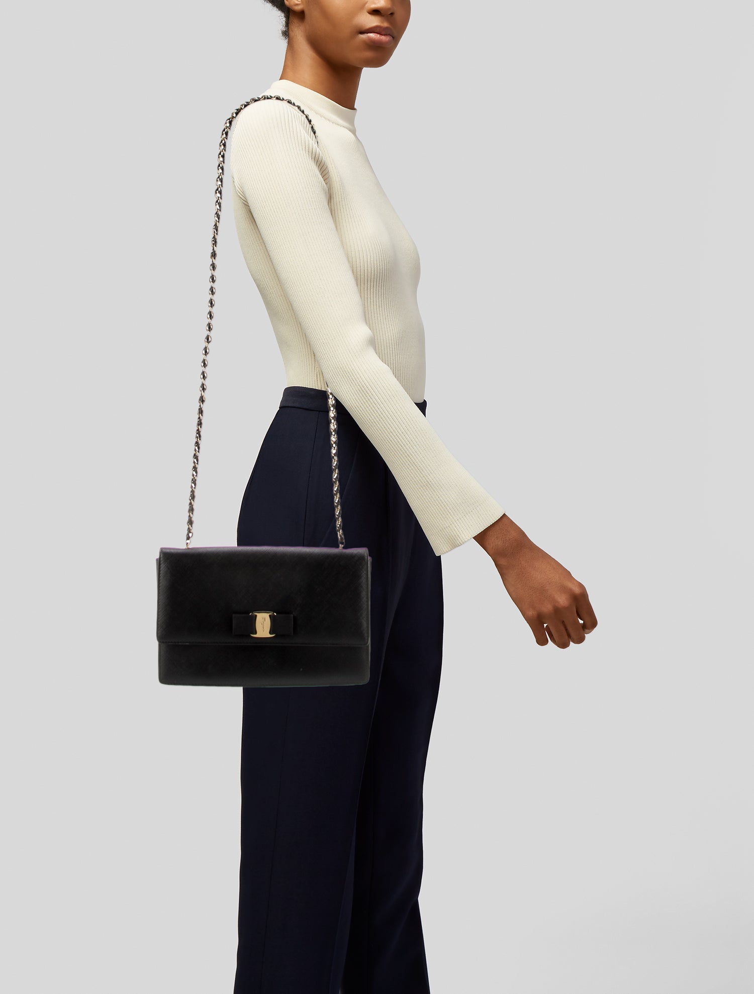 Salvatore Ferragamo Vara Bow Evening Bag