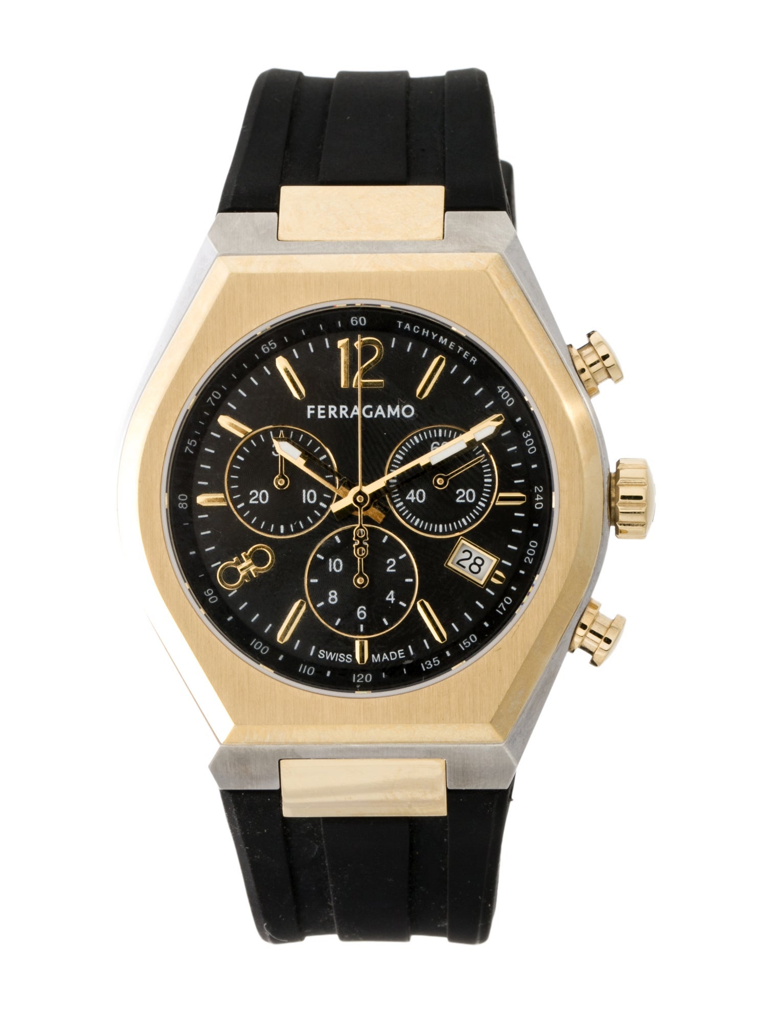 Salvatore Ferragamo Tonneau Chrono Watch