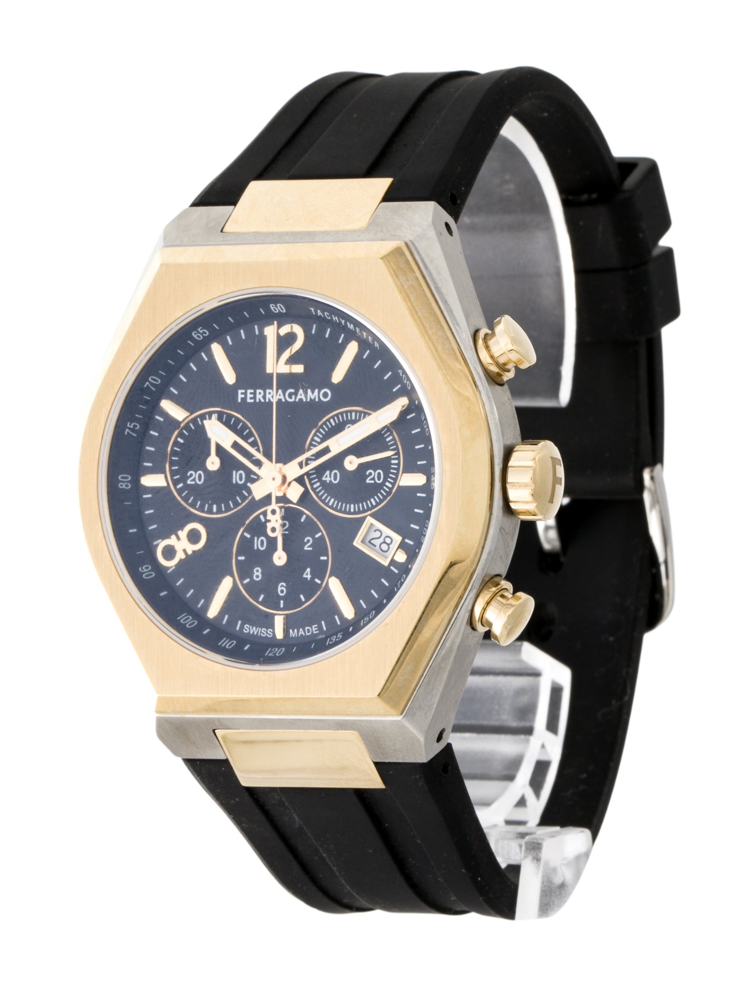 Salvatore Ferragamo Tonneau Chrono Watch