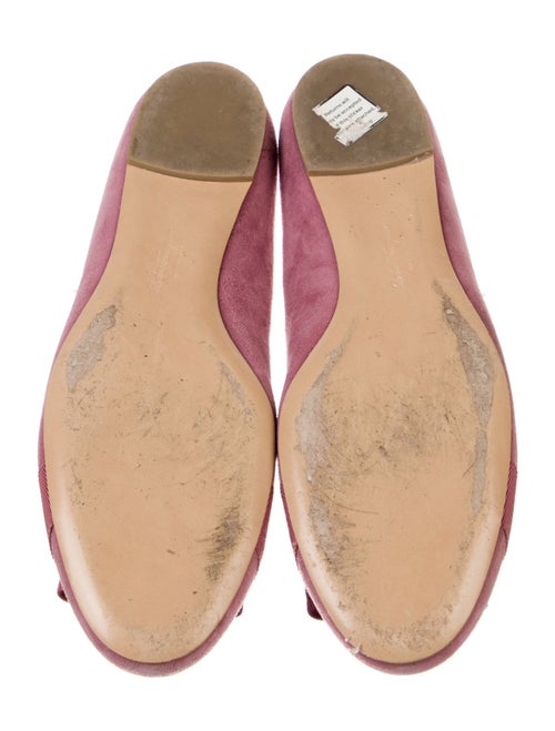 Salvatore Ferragamo Vara Bow Accent Suede Ballet Flats