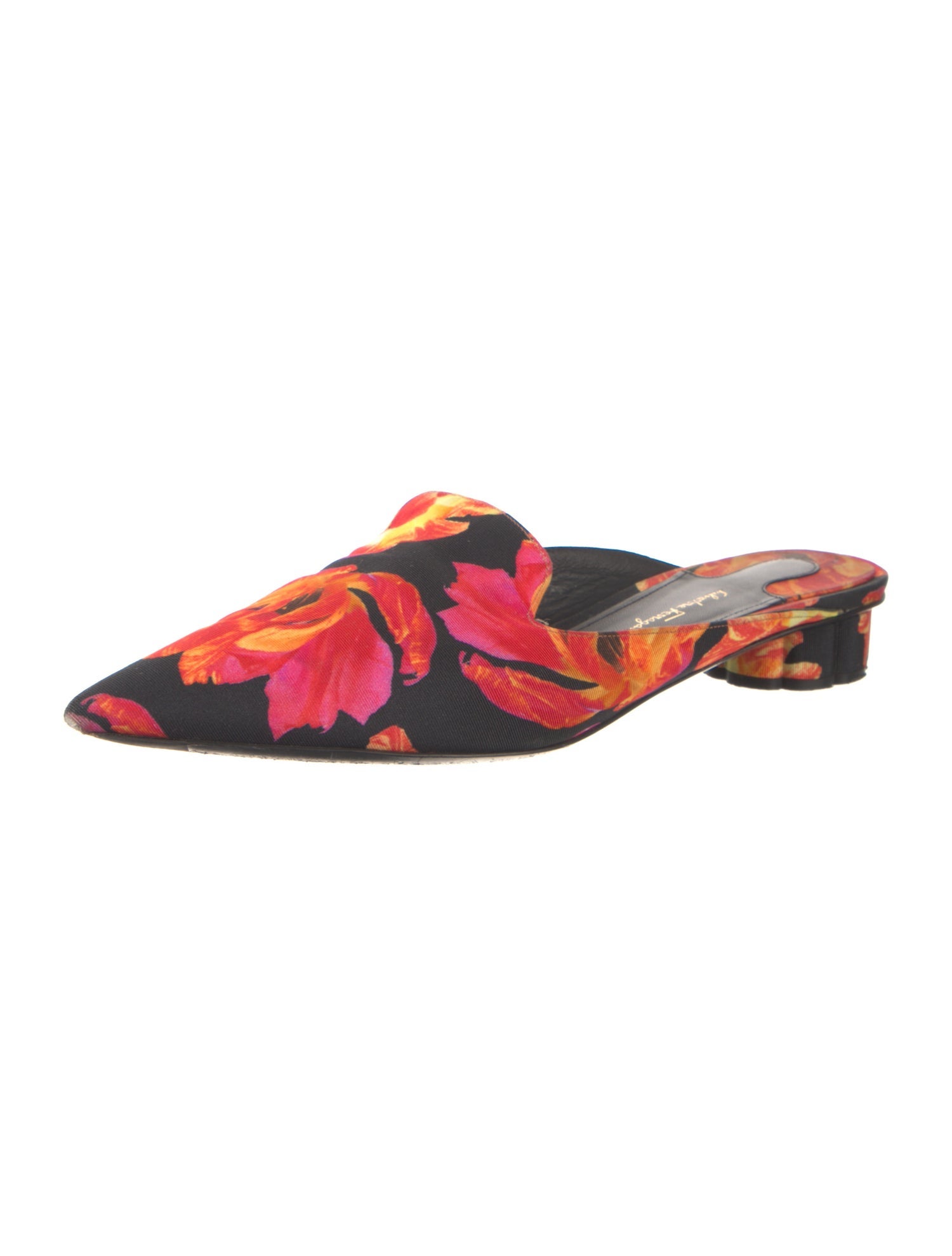 Salvatore Ferragamo Floral Print Mules