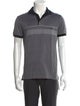 Salvatore Ferragamo Striped Collar Polo Shirt