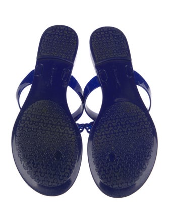 Salvatore Ferragamo Rubber Bow Accents Slides