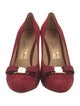 Salvatore Ferragamo Vara Bow Accent Suede Pumps