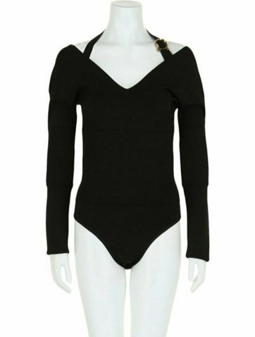 Salvatore Ferragamo Tops Solid Bodysuit L