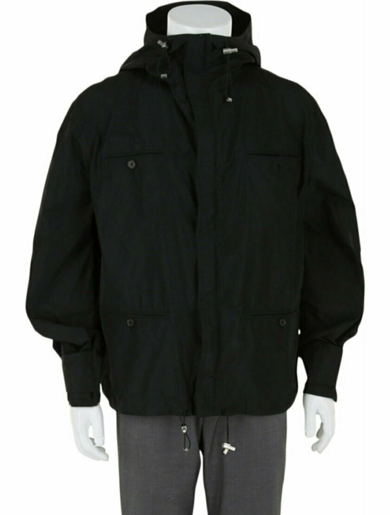 Salvatore Ferragamo Solid Windbreaker w/ Tags