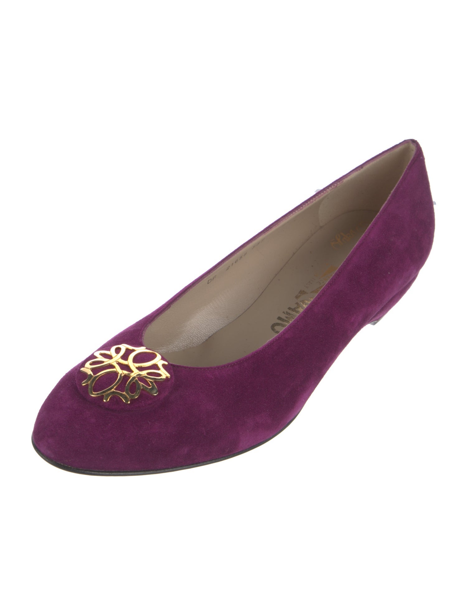 Salvatore Ferragamo Suede Ballet Flats