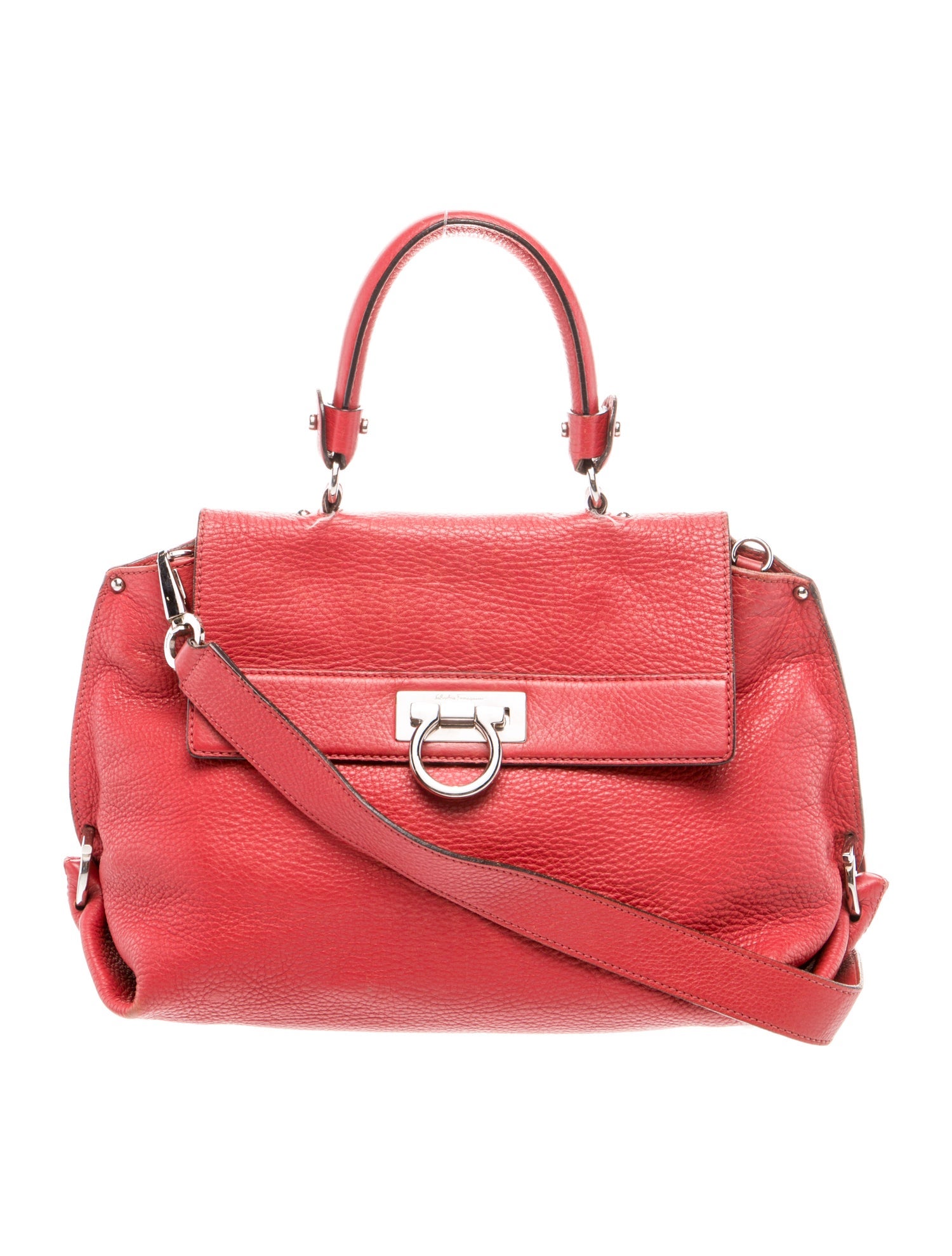 Salvatore Ferragamo Leather Top Handle Bag