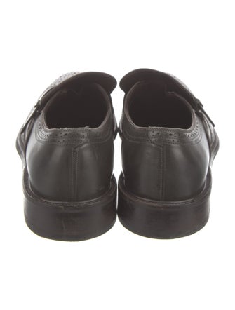 Salvatore Ferragamo Leather Eyelet Trim Brogues