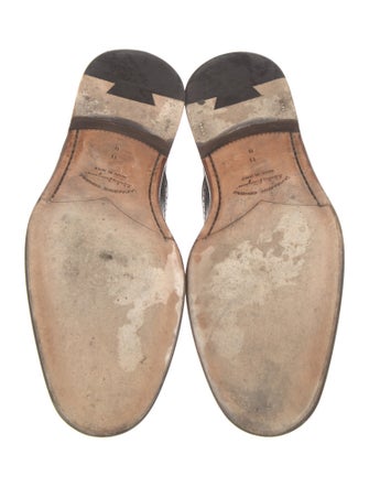 Salvatore Ferragamo Leather Eyelet Trim Brogues