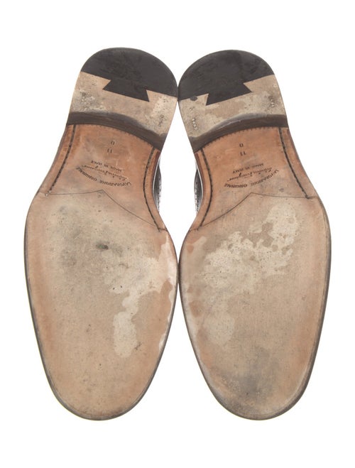 Salvatore Ferragamo Leather Eyelet Trim Brogues