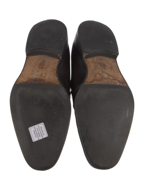 Salvatore Ferragamo Leather Monk Straps