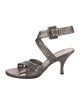 Salvatore Ferragamo Leather Lasercut Accents Sandals