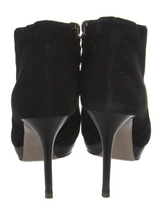 Salvatore Ferragamo Suede Grosgrain Trim