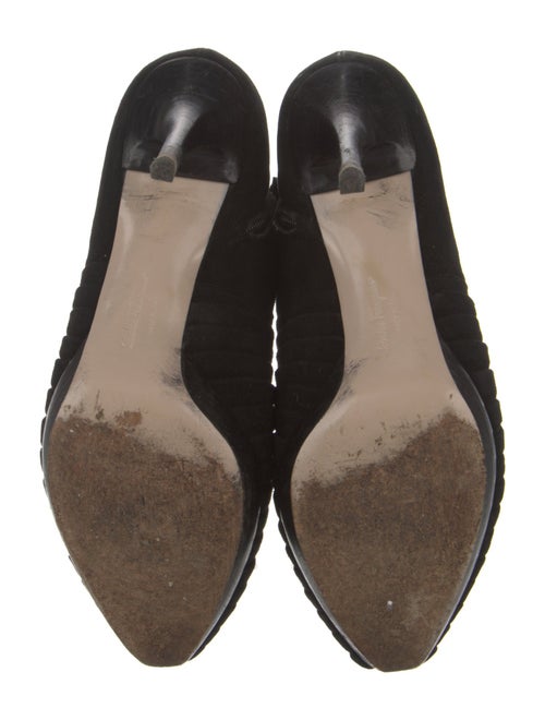 Salvatore Ferragamo Suede Grosgrain Trim