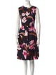 Salvatore Ferragamo Floral Print Knee-Length Dress