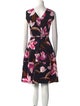 Salvatore Ferragamo Floral Print Knee-Length Dress