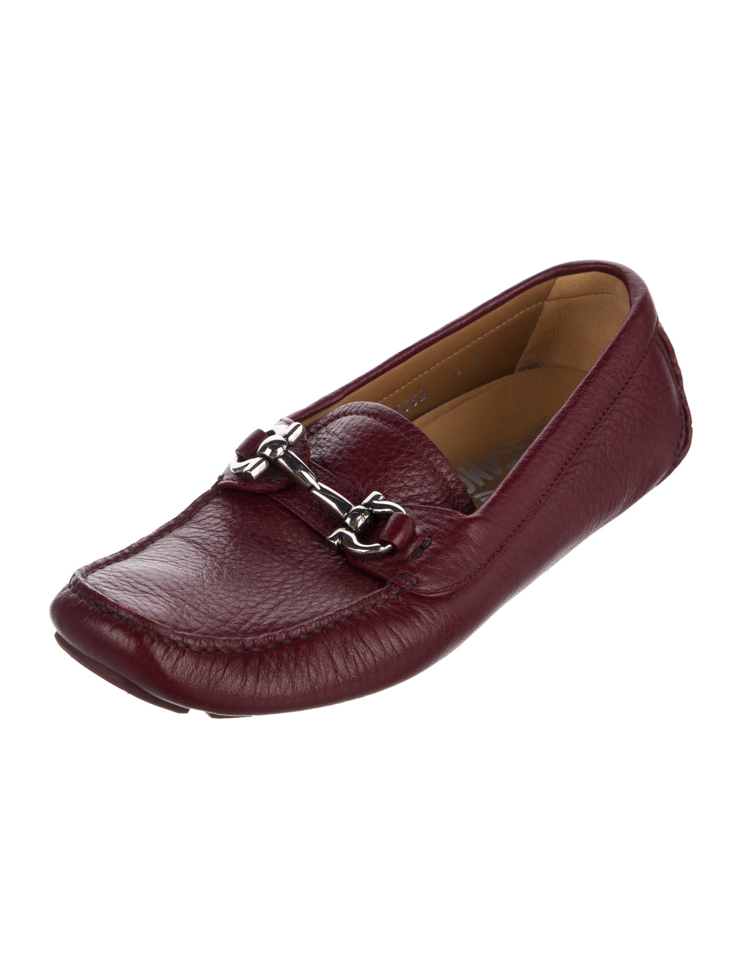 Salvatore Ferragamo Gancini Logo Leather Loafers