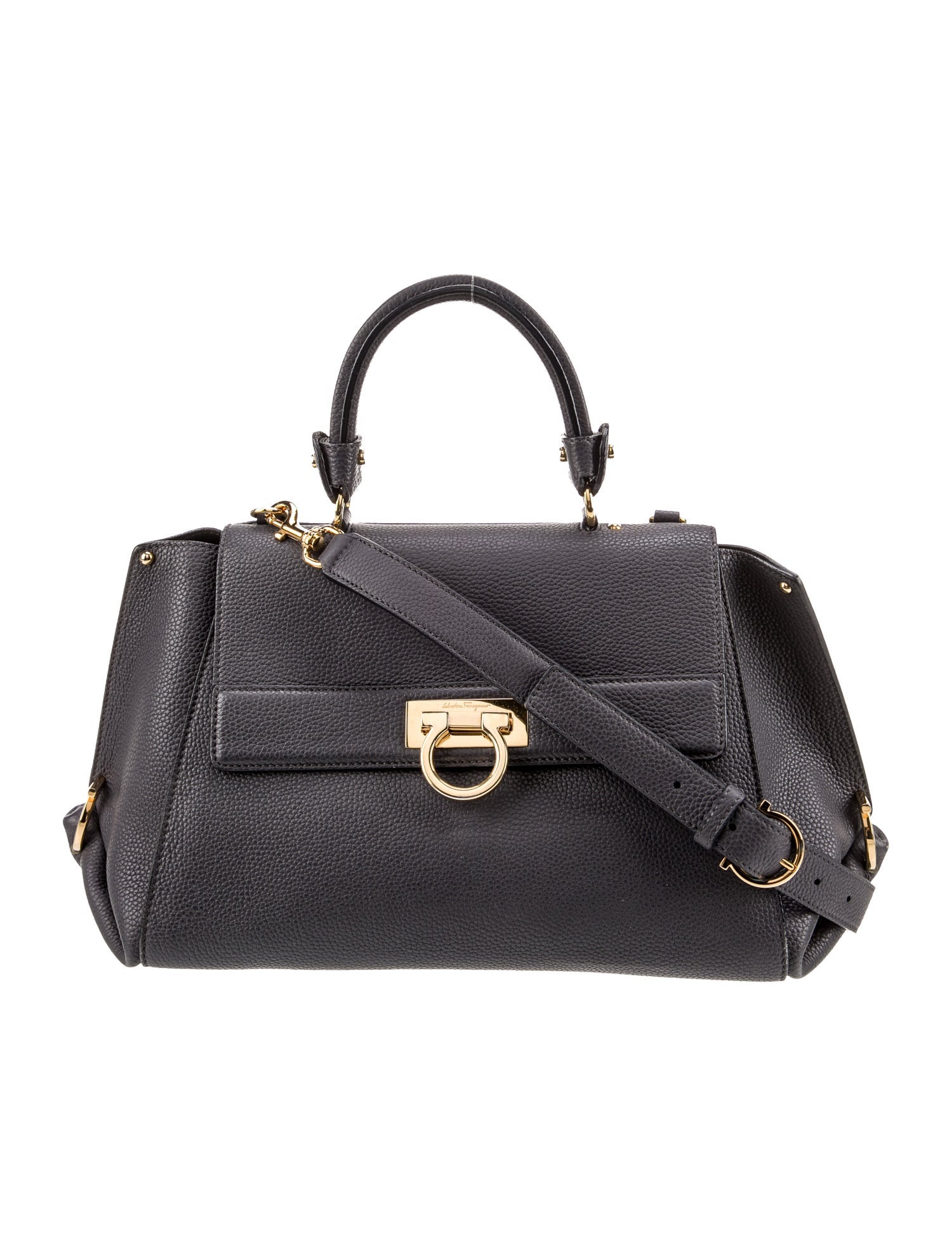 Salvatore Ferragamo Gancini Top Handle Bag
