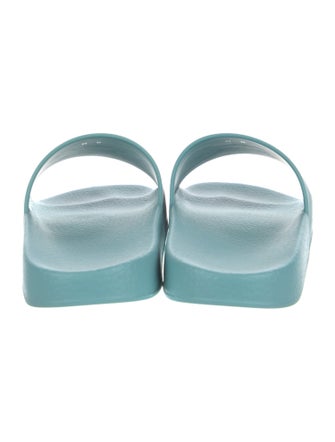 Salvatore Ferragamo Rubber Graphic Print Slides