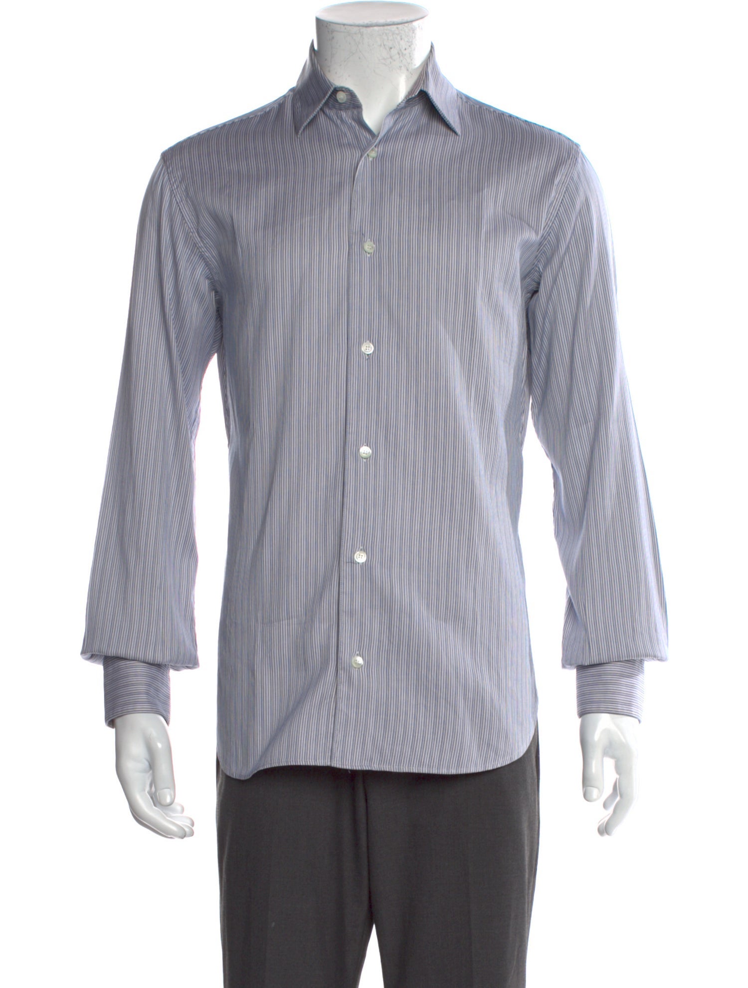 Salvatore Ferragamo Striped Long Sleeve Shirt