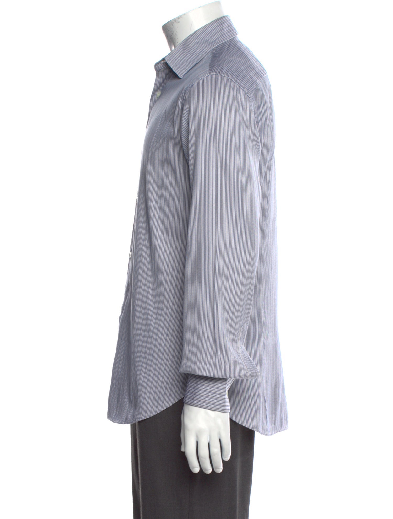 Salvatore Ferragamo Striped Long Sleeve Shirt