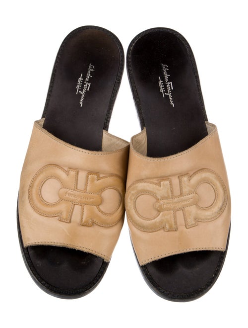 Salvatore Ferragamo Leather Slides