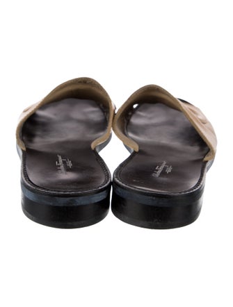 Salvatore Ferragamo Leather Slides
