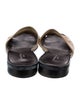 Salvatore Ferragamo Leather Slides