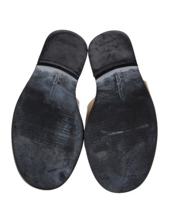 Salvatore Ferragamo Leather Slides