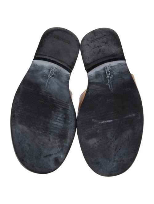 Salvatore Ferragamo Leather Slides