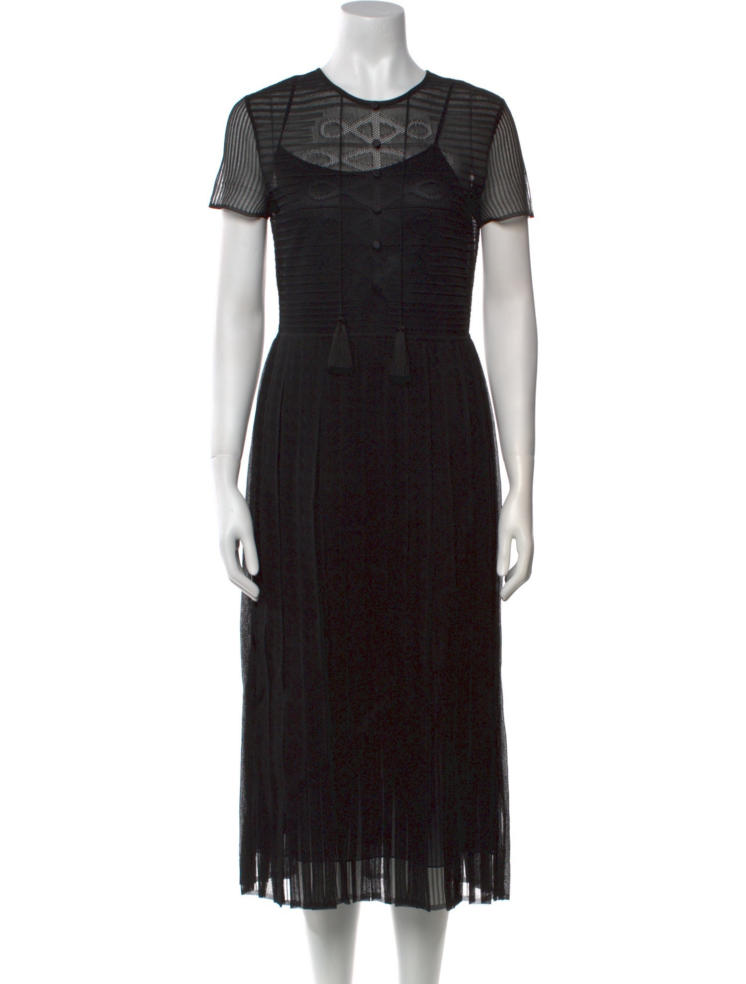 Salvatore Ferragamo Silk Midi Length Dress