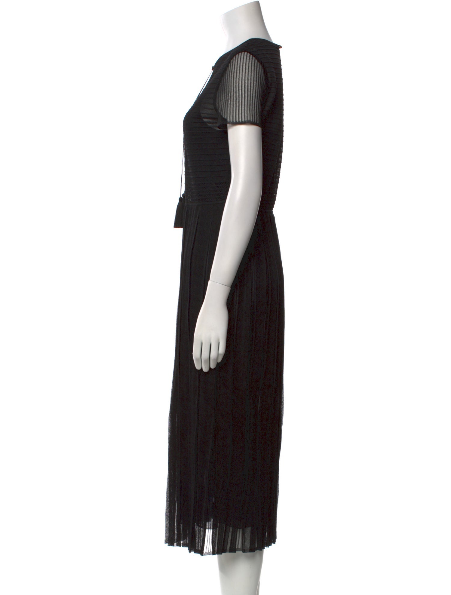 Salvatore Ferragamo Silk Midi Length Dress