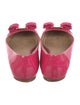 Salvatore Ferragamo Vara Bow Accent Patent Leather Ballet Flats