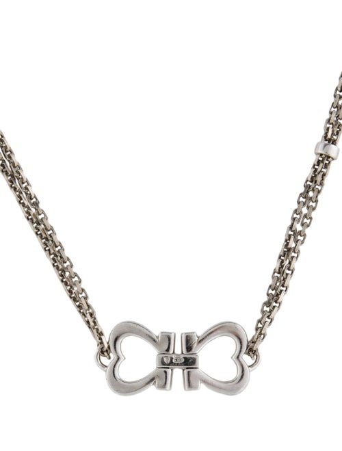 Salvatore Ferragamo Heart Double Strand Necklace