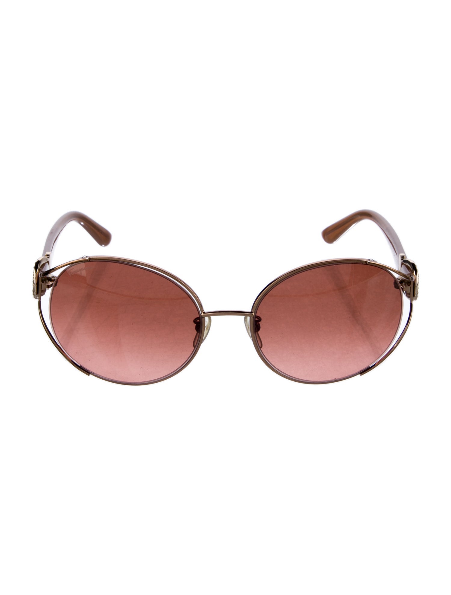 Salvatore Ferragamo Round Tinted Sunglasses