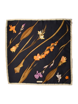 Salvatore Ferragamo Silk Floral Print Scarf