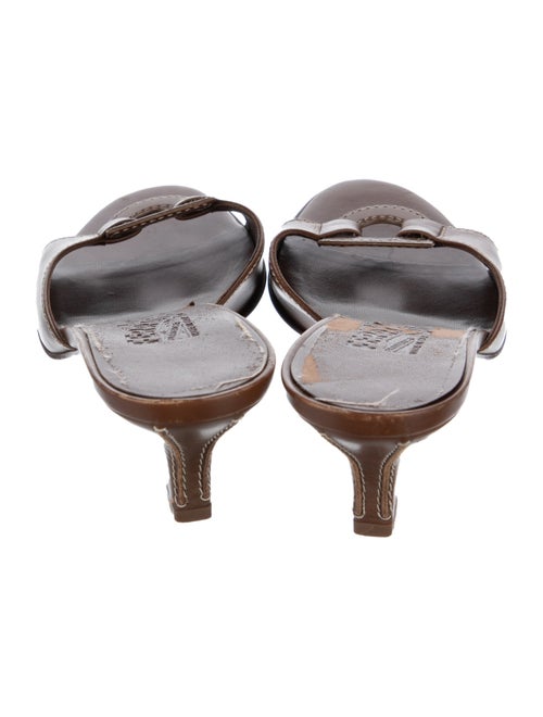 Salvatore Ferragamo Leather Slides
