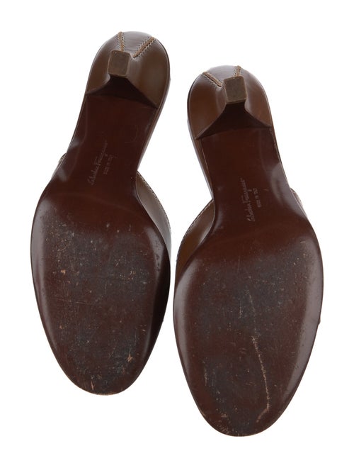 Salvatore Ferragamo Leather Slides